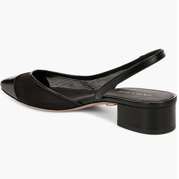 🌹VERONICA BEARD🌹Cecile Half d'Orsay Slingback Pump In Black Size: 6.5M - Picture 3 of 10